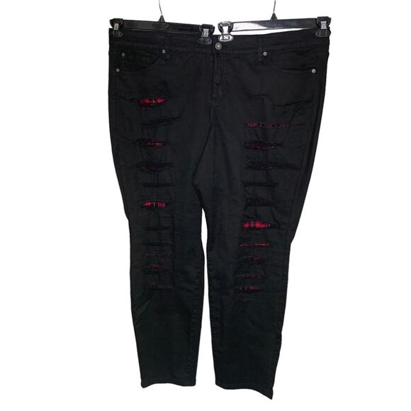 Torrid Premium Skinny Jeans 5 Working Pocket Belt Loops Size 26R Black - Picture 1 of 15